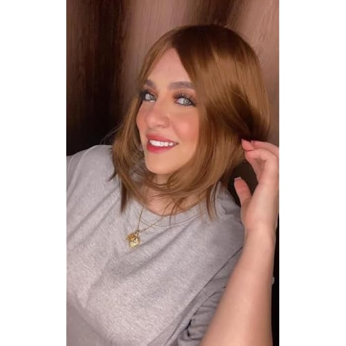 DILLARDS Premium Synthetic Brown Layered Wig, Medium Length, Natural Looking Texture, Heat Resistant Fiber, Daily Wear Style - Image 4